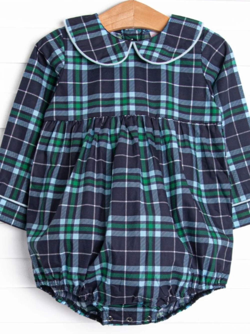 Stitchy Fish Plaid Bubble